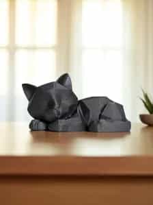 Low Poly Kätzchen 3D Druck | Schlafende Katzen Figur - Bild 4